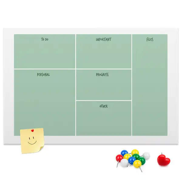Panou din plută pentru organizarea biroului
