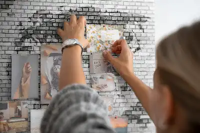 Tablă de plută cu imprimeu cărămidă