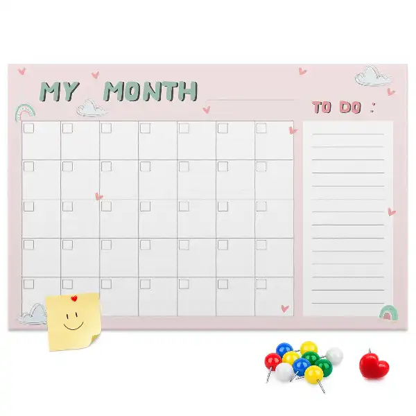Tabla de pluta Planificator lunar pentru copii