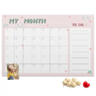 Tabla de pluta Planificator lunar pentru copii