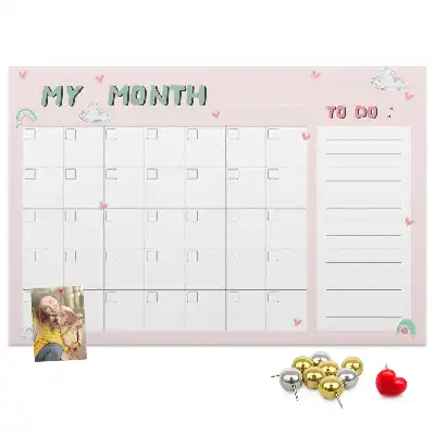 Tabla de pluta Planificator lunar pentru copii