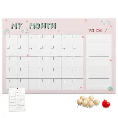 Tabla de pluta Planificator lunar pentru copii