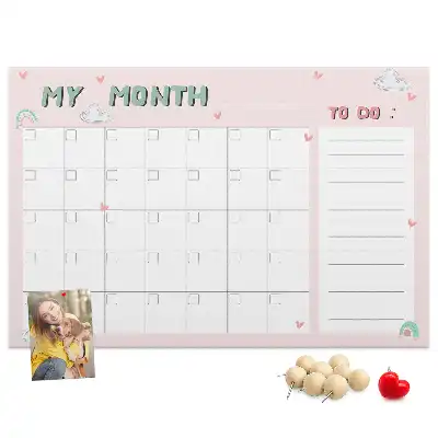 Tabla de pluta Planificator lunar pentru copii