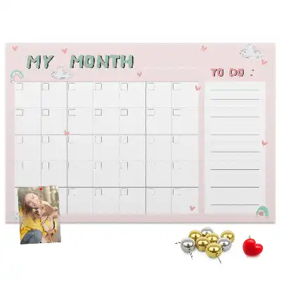 Tabla de pluta Planificator lunar pentru copii