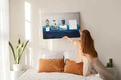 Tablă de plută cu model munți în acuarelă
