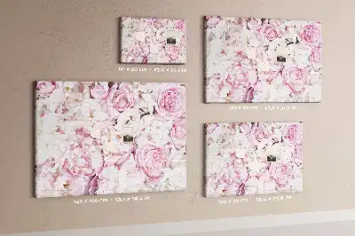Tablă din plută cu plante decorative stilizate