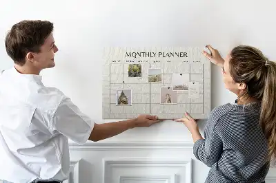 Tablă de plută pentru planificarea lunară