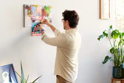 Panou de plută Continente cu design pictural acuarelă