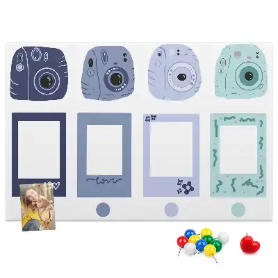 Panou din plută cu rame Polaroid