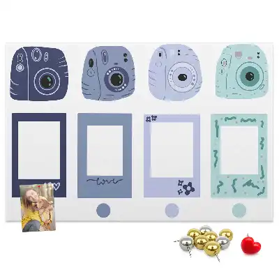 Panou din plută cu rame Polaroid