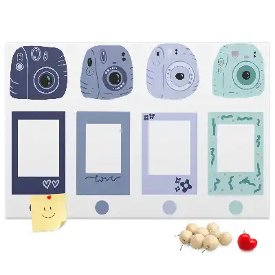 Panou din plută cu rame Polaroid
