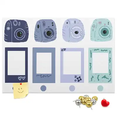 Panou din plută cu rame Polaroid