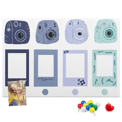 Panou din plută cu rame Polaroid