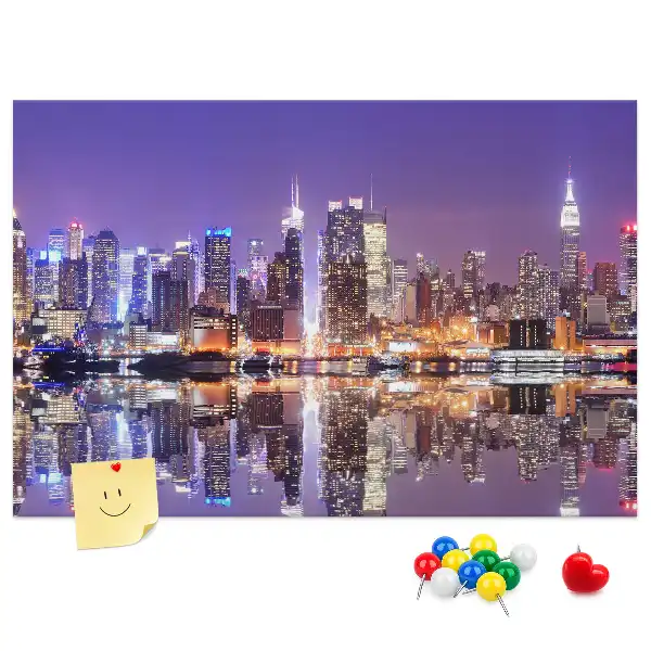 Tablou din plută New York noaptea
