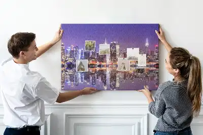 Tablou din plută New York noaptea