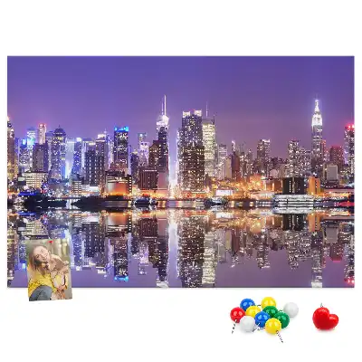 Tablou din plută New York noaptea
