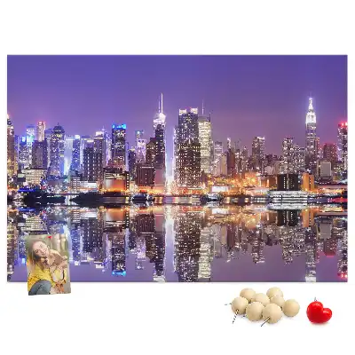 Tablou din plută New York noaptea