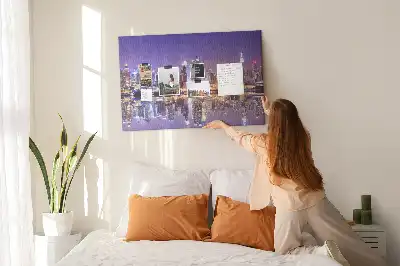 Tablou din plută New York noaptea