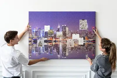 Tablou din plută New York noaptea