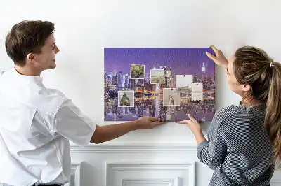 Tablou din plută New York noaptea