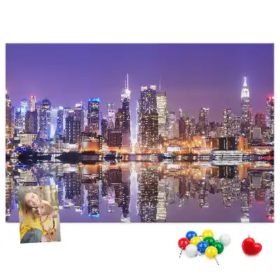 Tablou din plută New York noaptea
