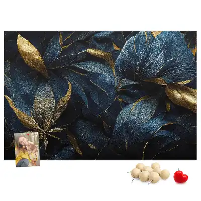 Panou din plută cu imprimeu floral artistic