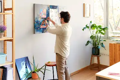 Tablă de plută cu model de marmură cu textură de piatră