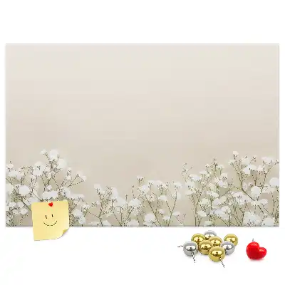 Panou de plută cu imprimeu muguri de flori deschiși