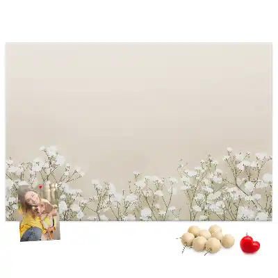 Panou de plută cu imprimeu muguri de flori deschiși