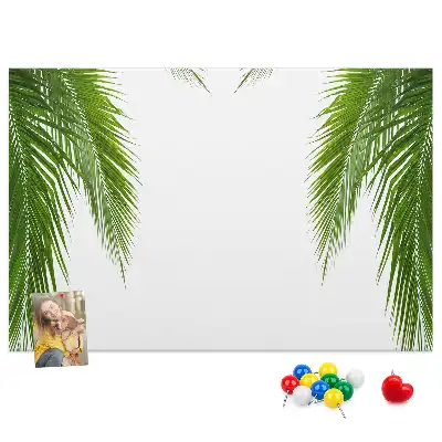 Tablă de plută cu frunze de palmier