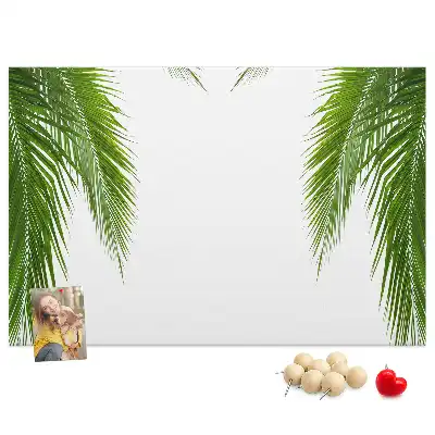 Tablă de plută cu frunze de palmier