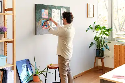 Panou din plută cu design elegant pe pânză