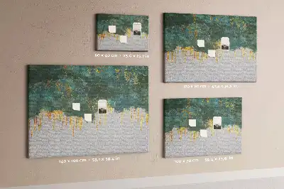 Panou din plută cu design elegant pe pânză