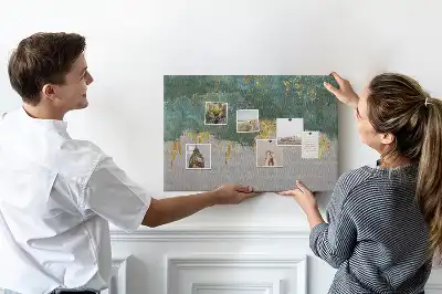 Panou din plută cu design elegant pe pânză