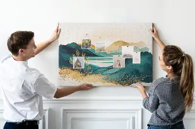 Panou plută Lanț muntos panoramă