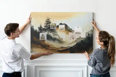 Tabla de pluta Panoramă a naturii abstractă
