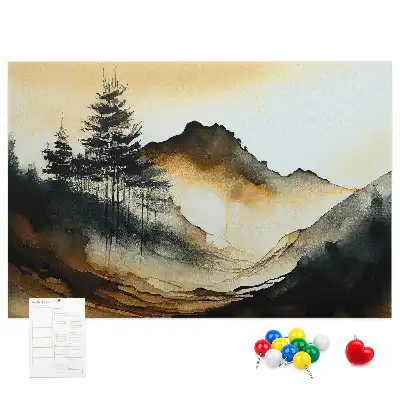 Tabla de pluta Panoramă a naturii abstractă