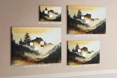 Tabla de pluta Panoramă a naturii abstractă