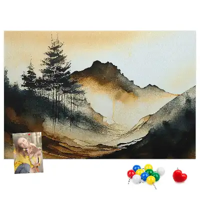 Tabla de pluta Panoramă a naturii abstractă