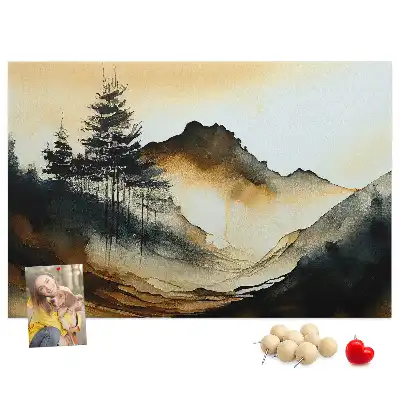 Tabla de pluta Panoramă a naturii abstractă