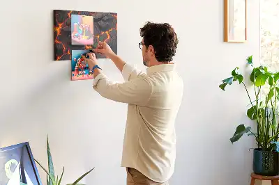 Panou din plută model Lavă vulcan
