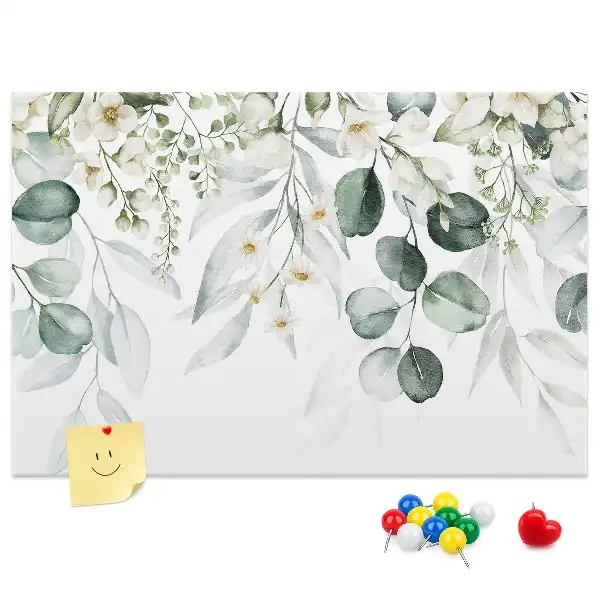 Tablă de plută cu imprimeu cu plante