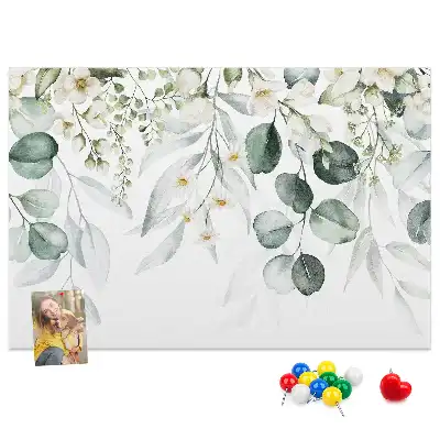 Tablă de plută cu imprimeu cu plante
