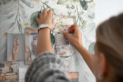 Tablă de plută cu imprimeu cu plante