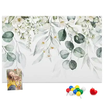 Tablă de plută cu imprimeu cu plante