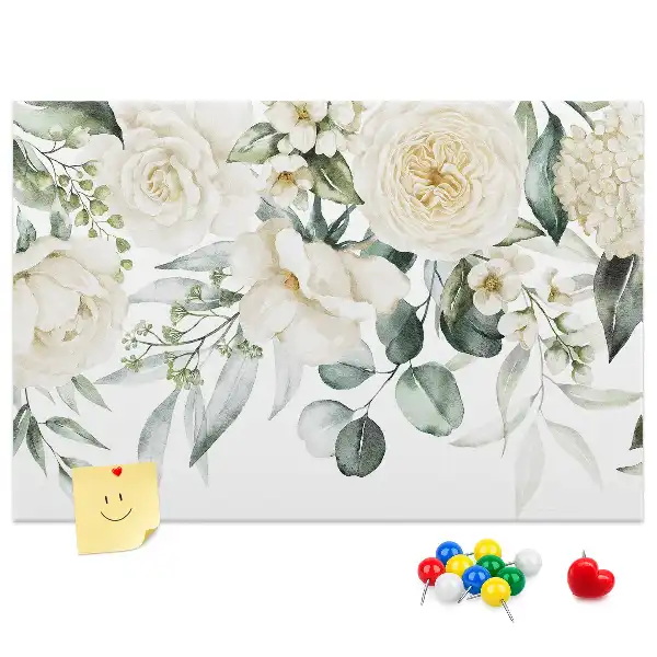 Panou de plută cu model floral