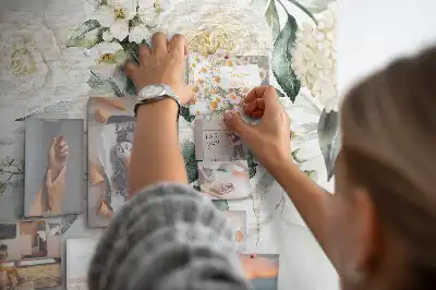 Panou de plută cu model floral