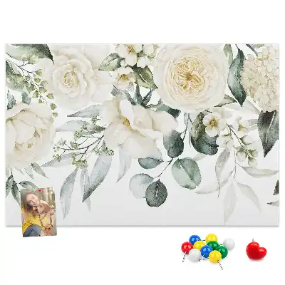 Panou de plută cu model floral
