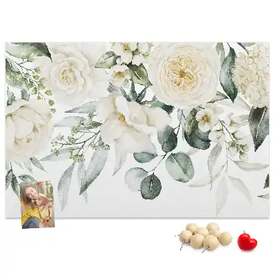 Panou de plută cu model floral
