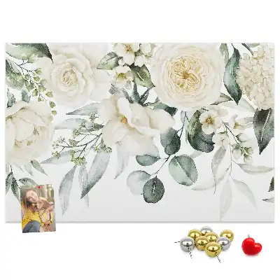 Panou de plută cu model floral